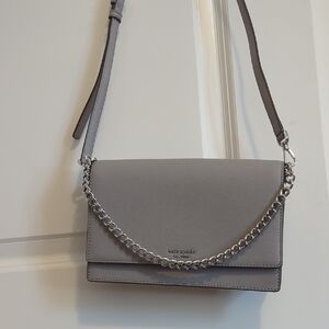 Kate Spade Silver Crossbody Bag with Chain